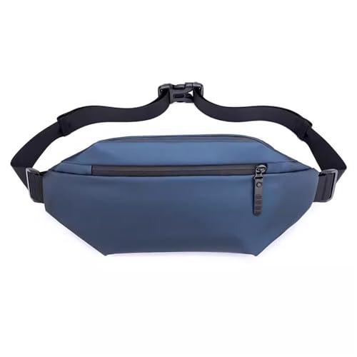 Taillengürteltasche Herren Herren Outdoor Casual Waist Pack Multifunktionale Brusttasche (Color : Blue, Size : 15x38x7cm) von SLEDEZ