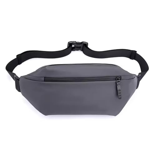 Taillengürteltasche Herren Herren Outdoor Casual Waist Pack Multifunktionale Brusttasche (Color : Gray, Size : 15x38x7cm) von SLEDEZ