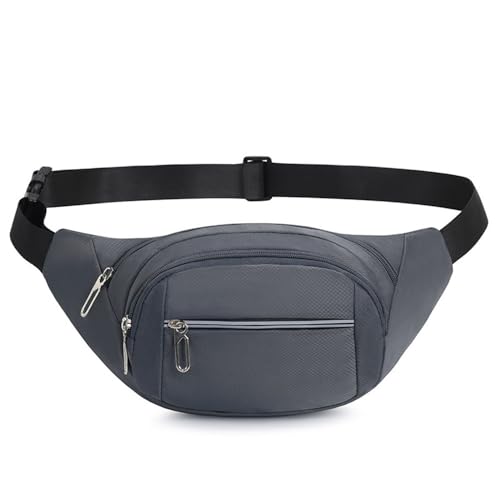 Taillengürteltasche Herren Leichte Multi-Taillentasche for Herren, 13 x 34 x 5 cm (Color : Gray, Size : 13x34x5cm) von SLEDEZ