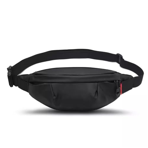 Taillengürteltasche Herren Leichte Und Große Herren-Hüfttasche, Multifunktionale Sporttasche (Color : Black, Size : 13.5x4x36cm) von SLEDEZ