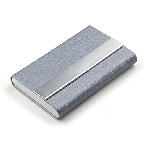 Visitenkartenetui für Männer und Frauen Visitenkartenetui Großes Visitenkartenetui for Herren (Color : Gray, Size : 9.5x6.5x1.5cm) von SLEDEZ