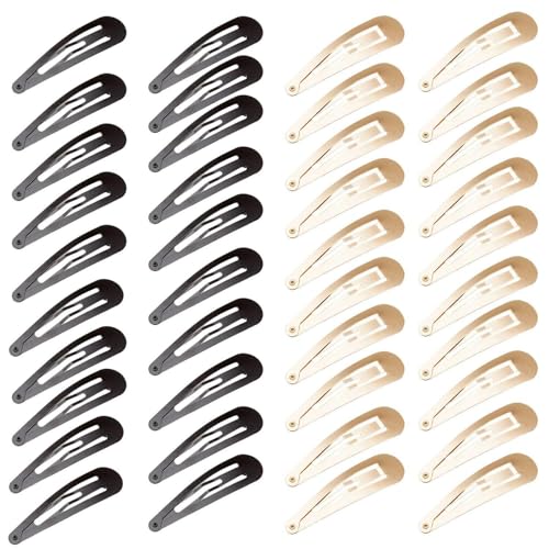 40 Stück Metall-Haarspangen, Einfache Design-Haarspangen, Haar-Styling-Werkzeuge, Rutschfeste Haarspangen, Damen-Haar-Accessoires von SLEEKEE