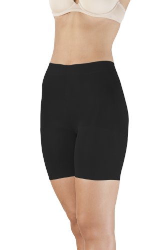 SLEEX Shapewear Damen Miederhose mit Bein - Miederpants mit Bauch-Weg Effekt, Größe XL, Schwarz von SLEEX