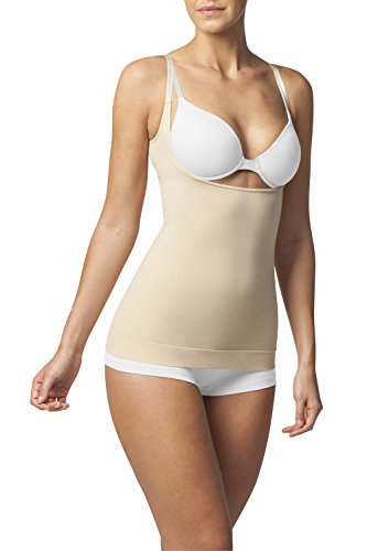 SLEEX Shapewear Figurformendes Damen Unterhemd - Underbust (Tragen Sie Ihren BH) (44044), Hautfarben, Groesse S/M von SLEEX
