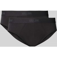 SLG Slip mit Label-Bund Modell 'Base Brief' im 2er-Pack in Anthrazit, Größe XXL SLG Slip mit Label-Bund Modell 'Base Brief' im 2er-Pack in Anthrazit, Größe XXL von SLG