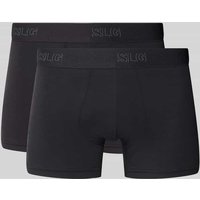 SLG Trunks mit elastischem Logo-Bund im 2er-Pack in Anthrazit, Größe XXL SLG Trunks mit elastischem Logo-Bund im 2er-Pack in Anthrazit, Größe XXL von SLG