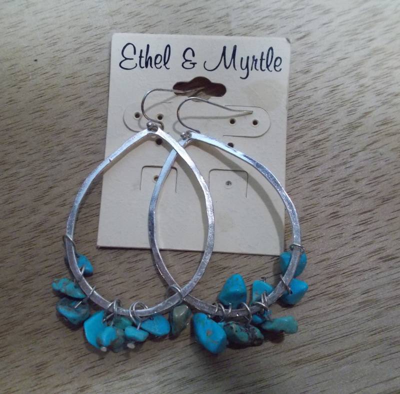 Vintage, Ethel & Mytle, Türkis Und Versilberte Ohrringe von SLGJewelryDesigns