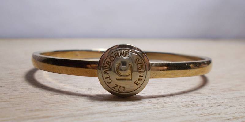 Vintage Liz Claiborner Vergoldeter Armreif von SLGJewelryDesigns