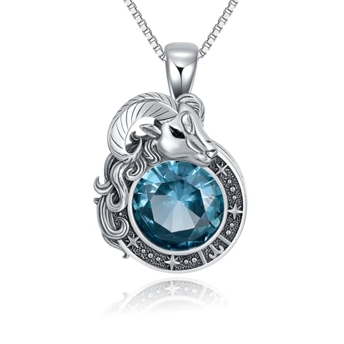 SLIACETE Halskette mit Sternzeichen Widder, Widder-Konstellation, Halskette mit Astrologie-Anhänger, Geschenk für Frauen (Widder März) von SLIACETE