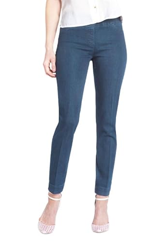 SLIM-SATION Women's Wide Band Pull On Ankle Pant with Tummy Control, Denim, 18 von SLIM-SATION
