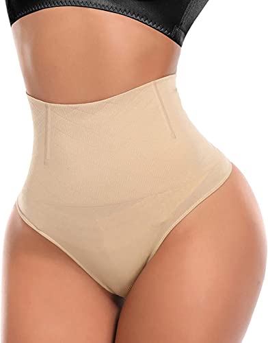 SLIMBELLE Damen Miederslip Bauchweg Mieder String Tanga Seamless Slip für Frauen Mittlere Taille Figurenformend Formslip Nahtlos leicht Miederpants für Sommer von SLIMBELLE