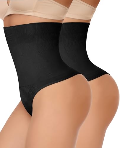 SLIMBELLE Nahtlose Miederslips Damen Bauchweg Hohe Taille Tanga Shapewear Miederhose Figurformende Unterwäsche Shaping Unterhose von SLIMBELLE