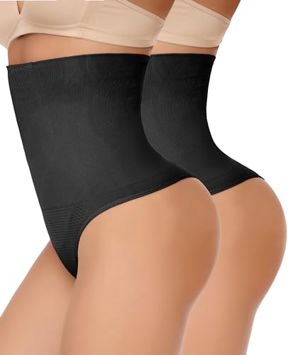 SLIMBELLE Bauchweg Unterhose Damen Shapewear Miderhose Tanga Hohe Taille Miederslips Body Shaper Figurformende Unterwäsche für Frauen von SLIMBELLE