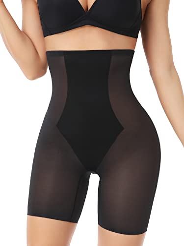 SLIMBELLE Bauch Weg Unterhose Damen Figurenformend Miederpants Bauchkontrolle Shapewear Miederhose Hohe Taille Butt Lifter Body Shaper Schwarz L von SLIMBELLE