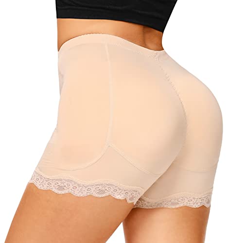 SLIMBELLE Damen Butt Lifter Höschen Shapewear Damen Body Po Push Up Unterhose mit 4 Herausnehmbarer Hüfte Pads von SLIMBELLE