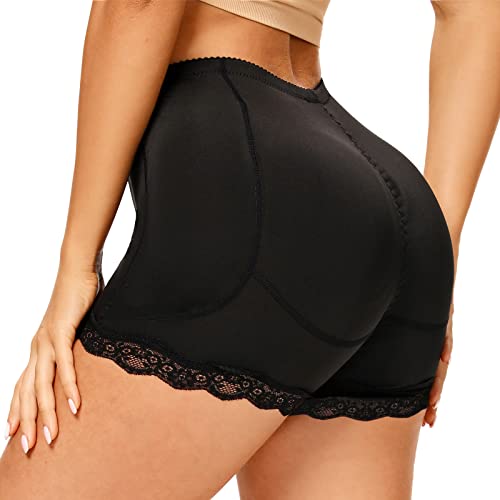 SLIMBELLE Damen Butt Lifter Höschen Shapewear Damen Body Po Push Up Unterhose mit 4 Herausnehmbarer Hüfte Pads von SLIMBELLE