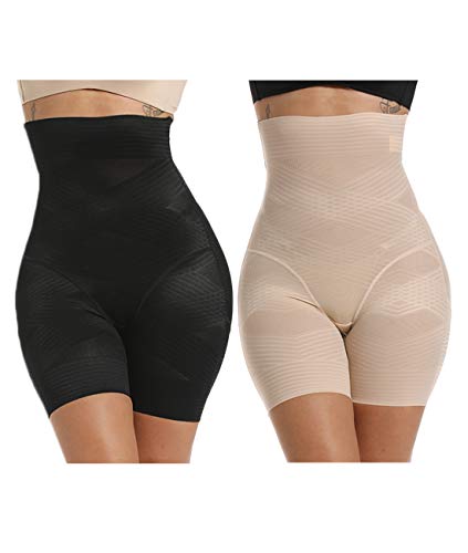 SLIMBELLE Bauchweg Unterhose Damen Hohe Taille Shapewear Damen Bauchweg Elastisch Shaping Unterwäsche Damen Bauch Weg Hose Nahtlose Miederpants Body Shaper von SLIMBELLE