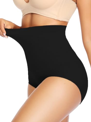 SLIMBELLE Shapewear Damen Bauchweg Unterhose Hohe Taille Nahtlos Miederhose Tanga Unterwäsche String Miederslip Figurformende Shaping Unterbauch Kontrolle Body Shaper von SLIMBELLE