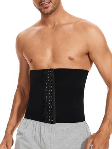 SLIMBELLE Herren Bauchweggürtel Fitnessgürtel Body Shaper Schwitzgürtel Taillenmieder Verstellbarer Gürtel Tummy Control Belt von SLIMBELLE