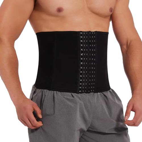 SLIMBELLE Herren Bauchweggürtel Fitnessgürtel Body Shaper Schwitzgürtel Taillenmieder Verstellbarer Gürtel Tummy Control Belt von SLIMBELLE
