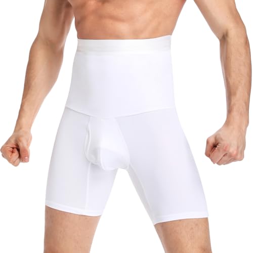 SLIMBELLE Herren Body Shaper Boxershorts Hohe Taille Slimming Shapewear Hose Kompressionsshorts Herren Elastizität Bauch Kontrolle Enge Hose von SLIMBELLE