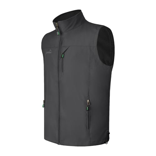 SLIMBELLE Herren Outdoor Weste Jacke Ultraleicht Outdoor Ärmellose Gilets Tops Herren Atmungsaktiv Anglerweste Sommer Schnelltrocknend mit Taschen Reißverschluss SLIMBELLE Herren Outdoor Weste Jacke Ultraleicht Outdoor Ärmellose Gilets Tops Herren Atmungsaktiv Anglerweste Sommer Schnelltrocknend mit Taschen Reißverschluss von SLIMBELLE