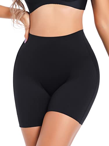 SLIMBELLE Miederpants Bauch Weg Damen Figurenformend Unterhose Tummy Control Shapewear Miederhose Hohe Taille Butt Lifter Body Shaper Cross Patch Design Panties Schwarz L von SLIMBELLE