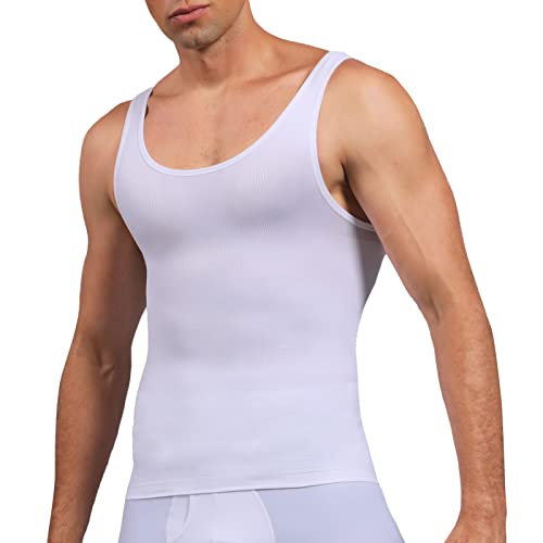 SLIMBELLE Unterhemd Herren Classic Body Shaper Slimming Nahtlos Gestricktes Atmungsaktives Shapewear Tanktop SLIMBELLE Unterhemd Herren Classic Body Shaper Slimming Nahtlos Gestricktes Atmungsaktives Shapewear Tanktop von SLIMBELLE