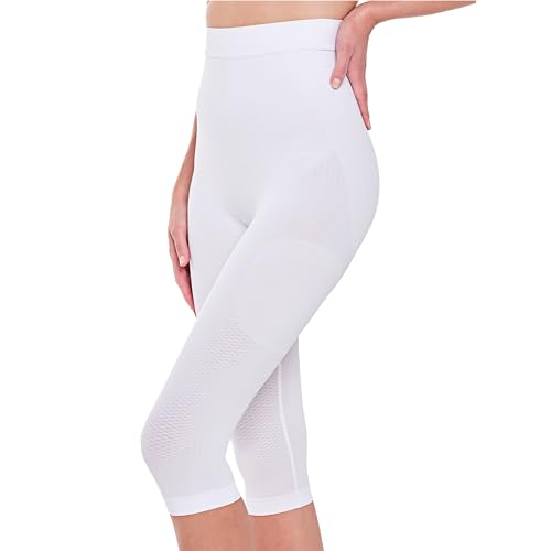 SLIMCELL Anti Cellulite Leggings Damen Draining Capri Unterm Knie - Shape Leggings Damen, Mikrofaser Shapewear Bauchweg, Kompressionsstrumpfhose, Kompressionsleggins - Made in Italy von SLIMCELL Gambetti