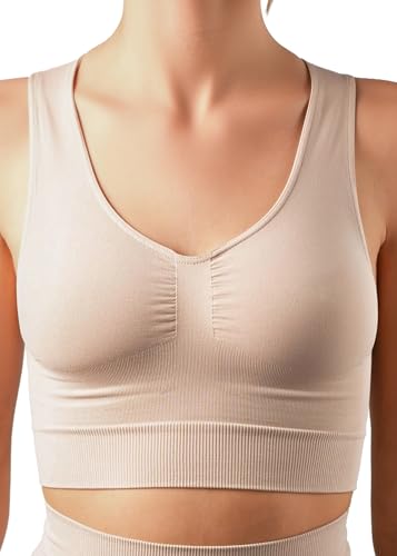 SLIMCELL BH Damen Ohne Bügel Formend - Bügelloser BH Tonisierend, Sports Bra, Nahtlose Unterwäsche, Bralette Top Damen Aus Bequemer Mikrofaser - Made In Italy von SLIMCELL Gambetti