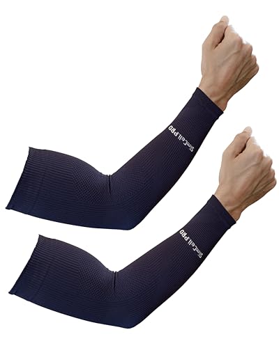 SLIMCELL PRO Armstulpen Damen Herren UV Protection Sleeves - Volleyball Armschoner, Arm Sleeve Gaming, Armsleeve Padel, Armstulpen Herren, Armlinge Tennis, Arm Stulpen Kompression - Made in Italy von SLIMCELL Gambetti