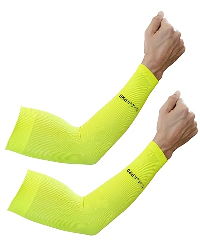 SLIMCELL PRO Armstulpen Damen Herren UV Protection Sleeves - Volleyball Armschoner, Arm Sleeve Gaming, Armsleeve Padel, Armstulpen Herren, Armlinge Tennis, Arm Stulpen Kompression - Made in Italy von SLIMCELL Gambetti