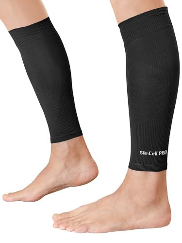 SLIMCELL PRO Waden Kompression Herren Damen Anti Uv Unisex - Calf Sleeve, Waden Compression Elastisches, Wadenbandage Herren, Kompression Waden Damen - Made in Italy von SLIMCELL Gambetti