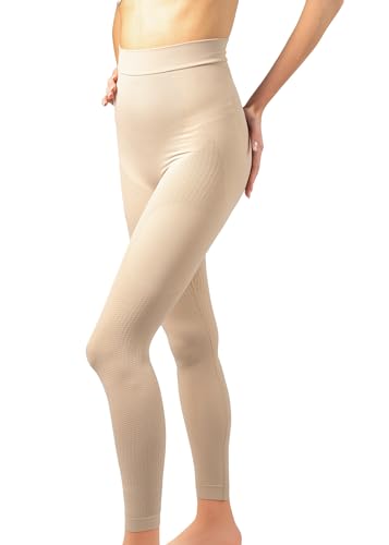SlimCell Anti Cellulite Leggings Damen – High Waist Shapewear, Kompressionsleggings Damen Lipödem, Body Shaper Sporthose, Formende Unterwäsche – Made in Italy von SLIMCELL Gambetti