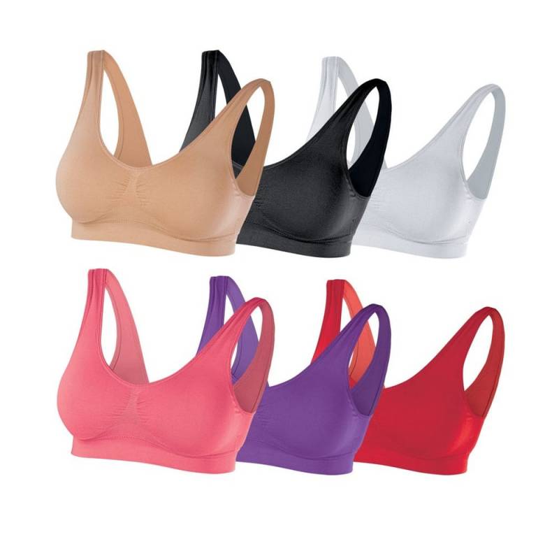 SLIMmaxx Set: Sport-Bustier XXL 48/50 mehrfarbig von SLIMmaxx