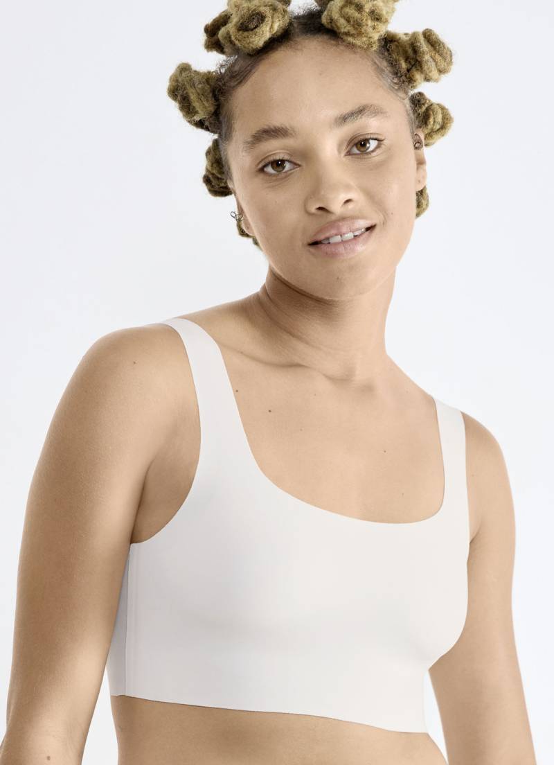 Herrlich bequemes Sloggi ZERO Feel 2.0-Bustier, Größe XXL (passend für Gr. 90 (Cup C) + Gr. 95 (Cup A, B), Ecru von SLOGGI ZERO FEEL