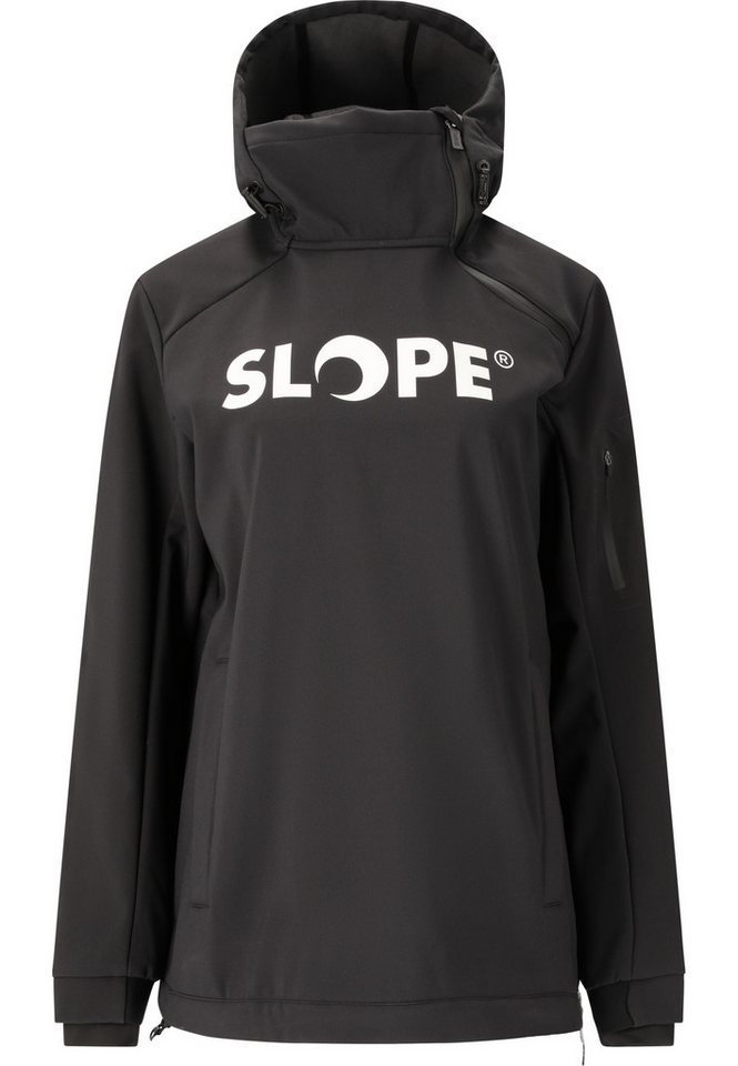 SLOPE Softshelljacke Fletcher W Softshell Hoodie W-PRO 8000 BLACK von SLOPE