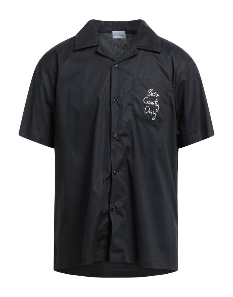 SLOW COMFY DAY Hemd Herren Schwarz von SLOW COMFY DAY