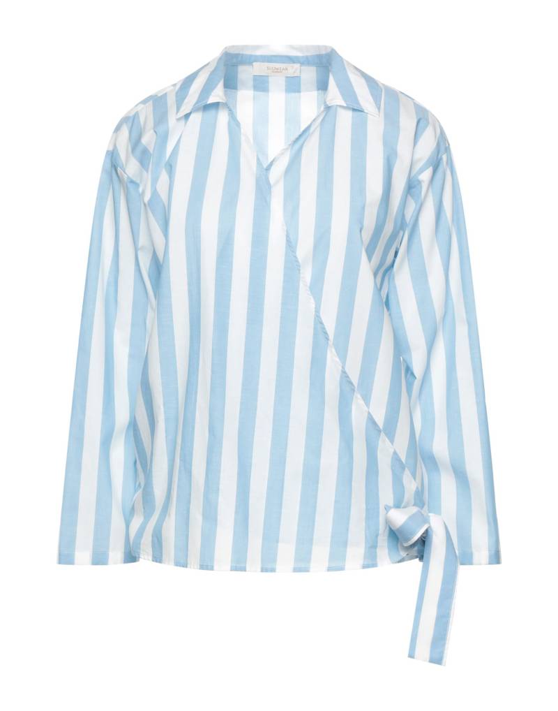 GLANSHIRT Hemd Damen Himmelblau von GLANSHIRT