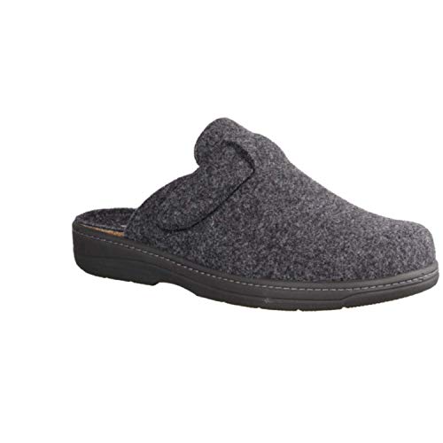 SLOWLIES Herren Hausschuhe 270 Graphit (grau) - offener Hausschuh -, Grau grau 224084 von SLOWLIES