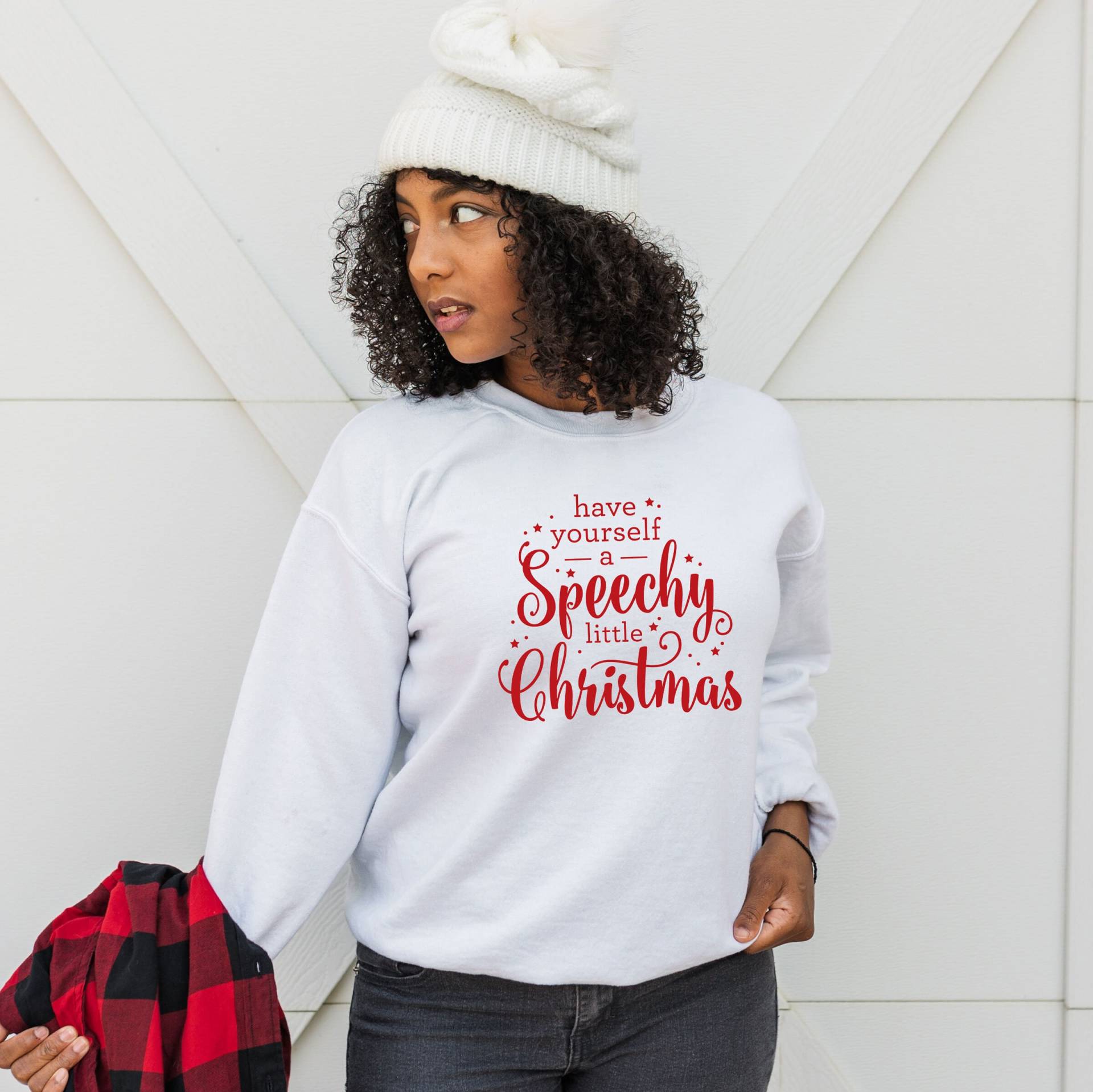 Sprechende Weihnachts-| Logopädie | Weihnachtsrede Logopäde Logopädologe Sweatshirt Sprechpullover Urlaubsshirt Sprechende Weihnachts-| Logopädie | Weihnachtsrede Logopäde Logopädologe Sweatshirt Sprechpullover Urlaubsshirt von SLPLikeMe
