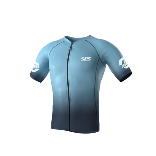 SLS3 Triathlon-Herren-Trikot, verblasst nicht, Gravity Sky, L von SLS3