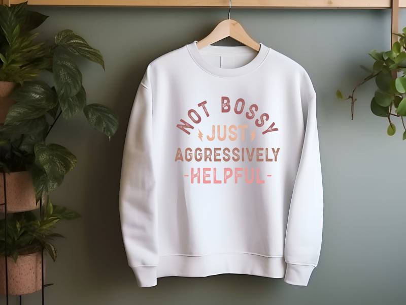 Unisex Sweatshirt Hoodie Mom Longsleeve Long Sleeve Gift Sweater With Saying Sayings Boss Pullover Unisex Sweatshirt Hoodie Mom Longsleeve Long Sleeve Gift Sweater With Saying Sayings Boss Pullover von SLStudioProducts