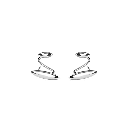 SLUYNZ 925 Sterling Silber Manschette Ohrringe Piercing für Frauen Damen Minimalistische Manschette Ohrringe Wrap Huggie Nieten von SLUYNZ