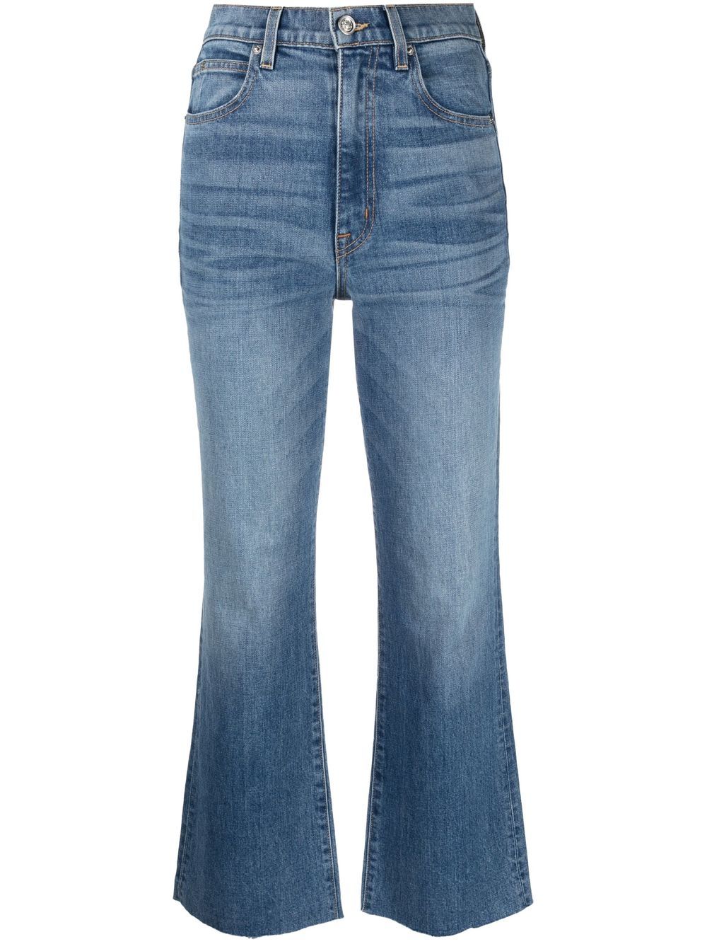 SLVRLAKE Frankie Cropped-Jeans - Blau von SLVRLAKE