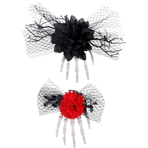 2pc Halloween Party Haarzubehör Dred Hand Detail Sichern Clip Barrettes Für Spukkostüm Outfit Halloween Clip von SLXLYH