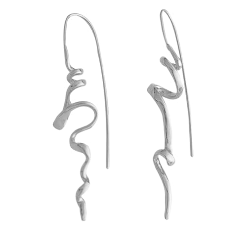 Abstrakte Ohrringe Mode Messing Suchen Einzigartige Stile Dreidimensionale Designs Für Frauen Outfits Gold/Silber Comfort Long Kee von SLXLYH