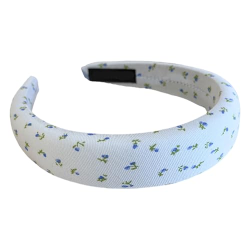 Blaues Schwamm-Stirnband, Schleife, Haarspange, bequemes Haarband für Mädchen, Frauen, Schule, Büro, Party, Foto von SLXLYH