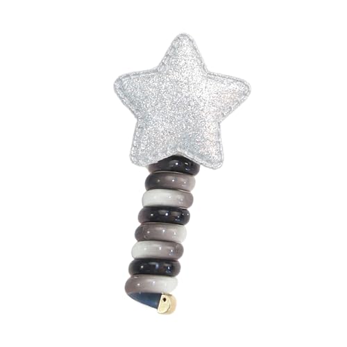Elastische Spiralen Haarbindung Für Frauen Kabel Mode Bunte Stern Ringe Haar Ästhetische Hairtie Haar Scrunchy Pferdeschwanz Halter von SLXLYH