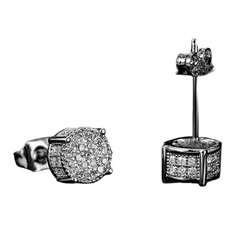 Elegante Runde Formschstene Ohrringe Mode Ohrring Blendend Ohrschmuck Ohrohren Stollen Kupferstruktur Für Tägliche Und Partyohrschmuck von SLXLYH